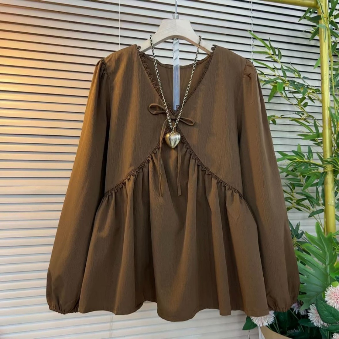 Blouse Off Shoulder - Plus Size Women Clothing Spring Autumn