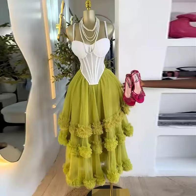 Women's Dress Set Tunic Irregu - Crop Top Crochet recension och pris