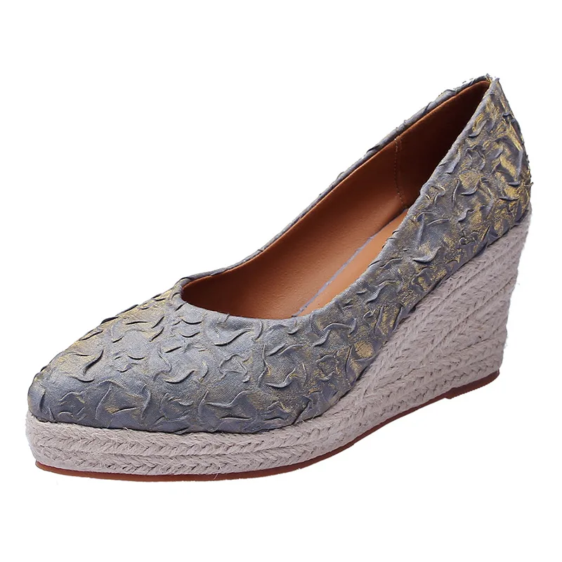 8cm Size 34-42 Breathable Comf - Wedge Espadrille Women recension och pris