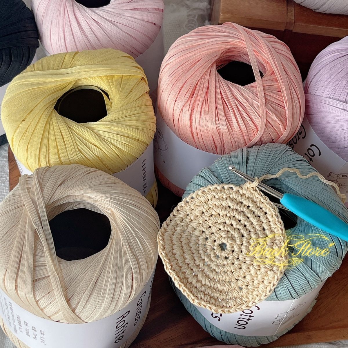 102M/roll Multicolor Raffia Ya - Crochet Bag Raffia recension och pris