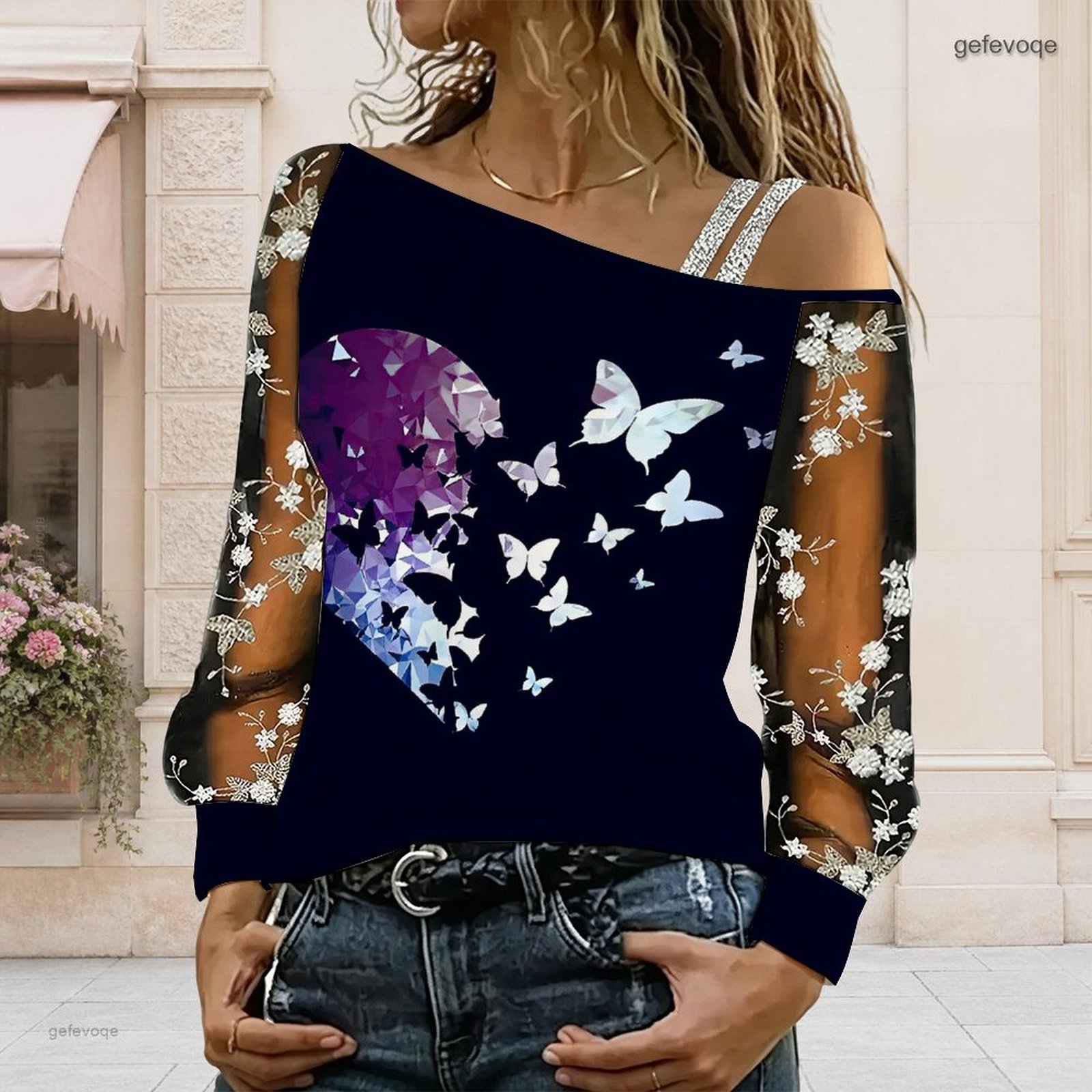 Women Off Shoulder Blouse Asym - Blouse Off Shoulder recension och pris