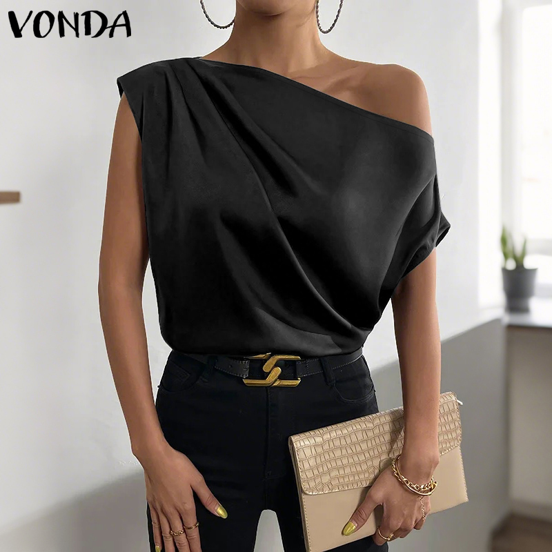 Plus Size 5XL VONDA Women Blou - Blouse Off Shoulder recension och pris