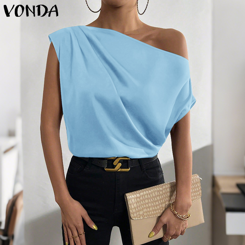 Plus Size 5XL VONDA Women Blou - Blouse Off Shoulder recension och pris