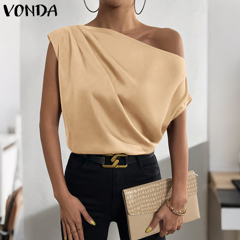 Plus Size 5XL VONDA Women Blou - Blouse Off Shoulder recension och pris