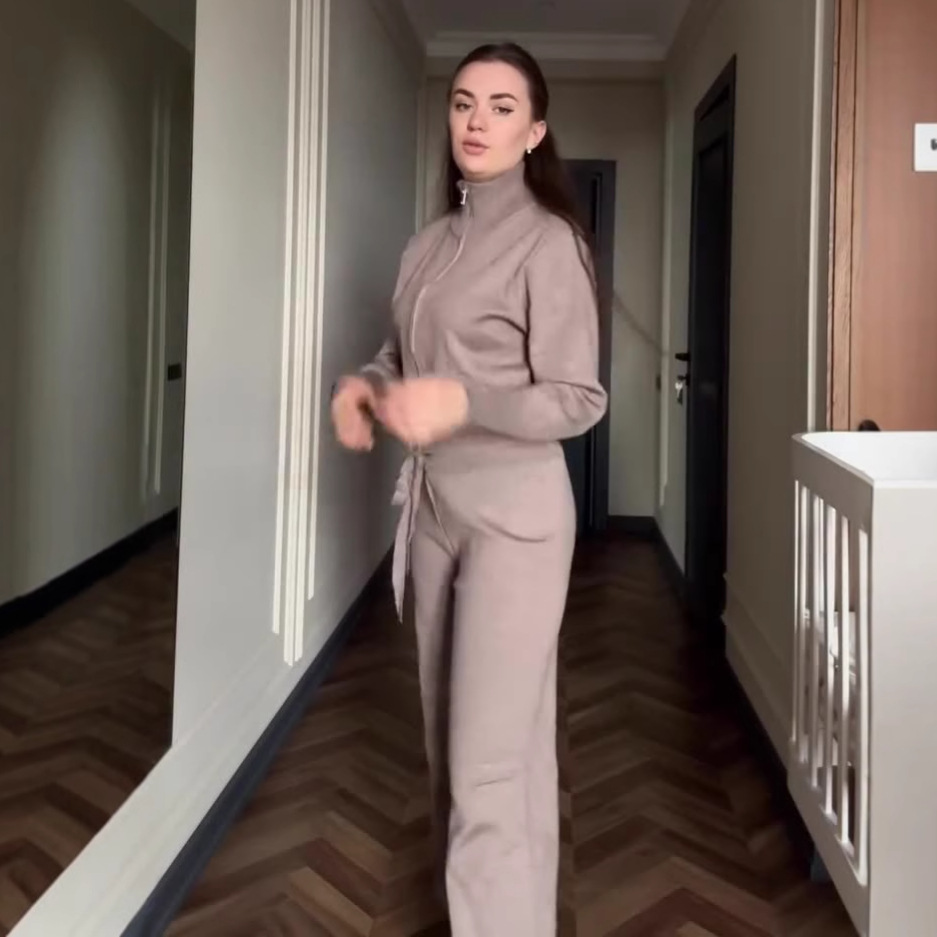 Women Matching Sets Knitted Ca - Linen Pant Wide recension och pris