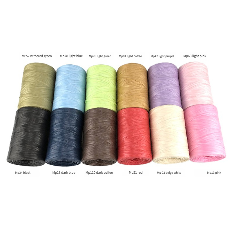 100g/pcs Flat Raffia Paper Yar - Crochet Bag Raffia recension och pris