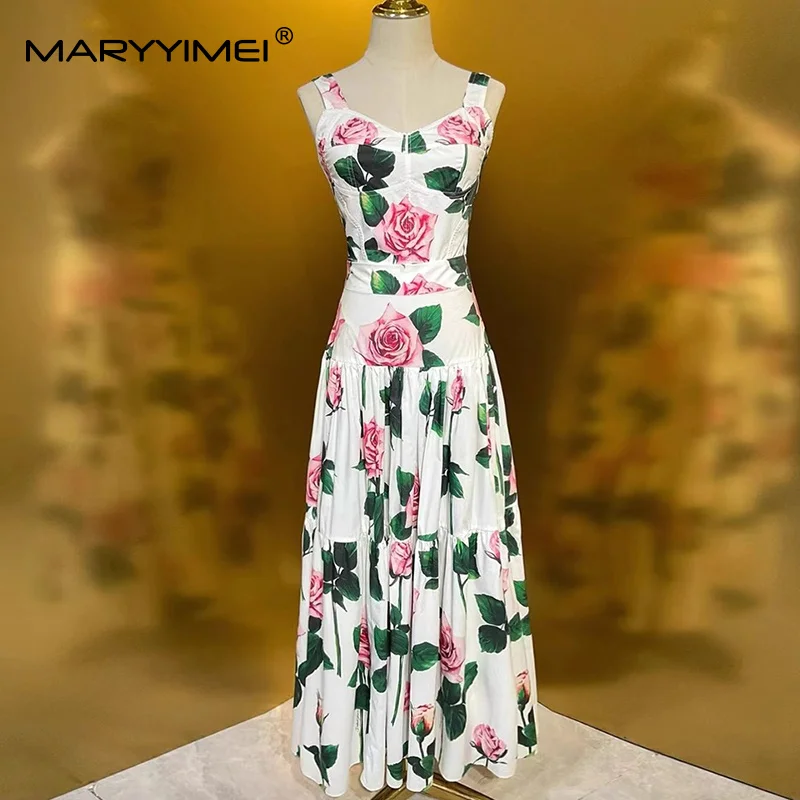 MARYYIMEI Floral-Print Pleated - Romper Floral Print recension och pris