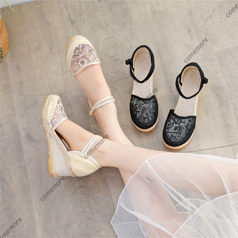 Women's Lace Mesh Espadrille W - Wedge Espadrille Women recension och pris